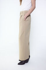 Slowlove Pantal&oacute;n tobillero ancho Beige