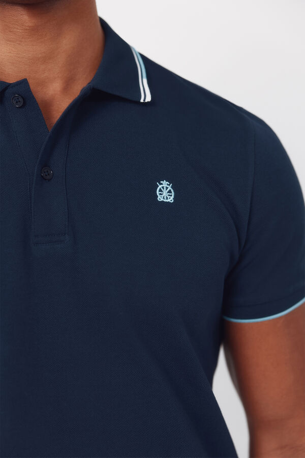 Cortefiel Polo con tips Azul marino