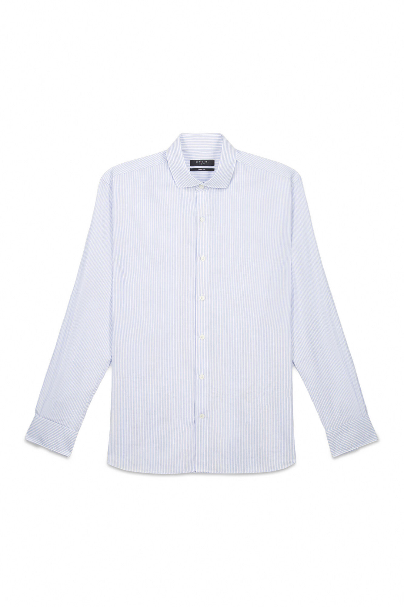 Cortefiel Camisa de vestir de rayas slim fit f&aacute;cil plancha