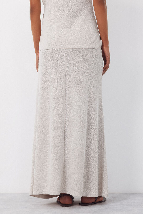 Cortefiel Falda de tejido Beige