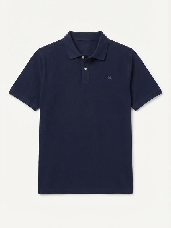 Cortefiel Polo b&aacute;sico piqu&eacute; Azul marino