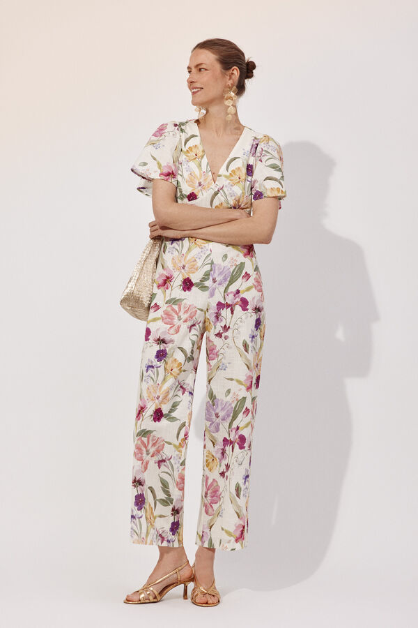Cortefiel Jumpsuit estampado Multicolor