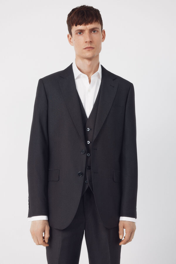 Cortefiel Americana traje estructura Serie XXI Gris oscuro