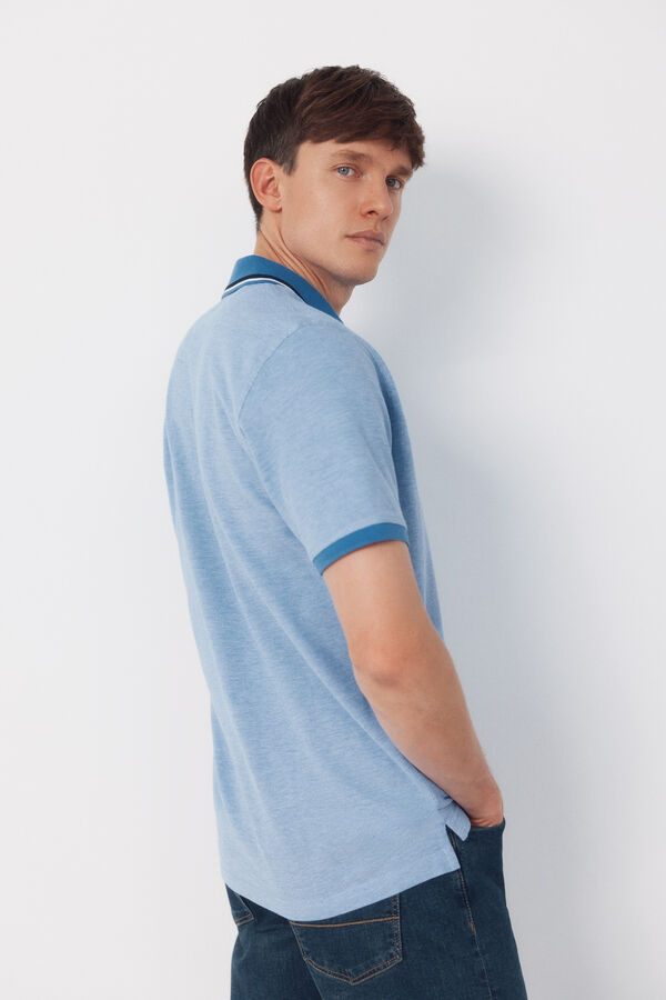 Cortefiel Polo oxford Azul