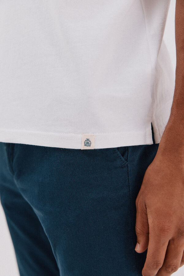 Cortefiel Camiseta b&aacute;sica Blanco