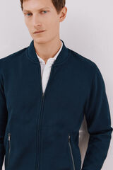 Cortefiel C&aacute;rdigan cuello bomber Azul marino