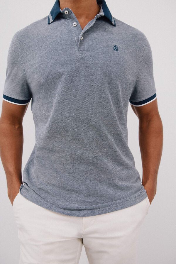 Cortefiel Polo oxford Azul marino
