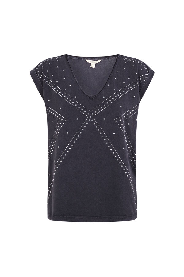 Slowlove Playera con tachas Gris