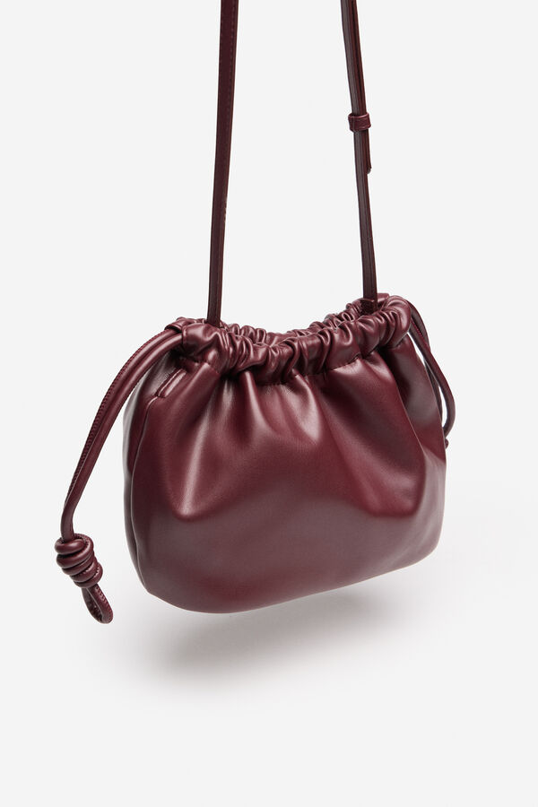 Cortefiel Bolso saco bandolera Granate