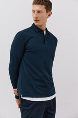 Cortefiel Polo regular fit Azul marino