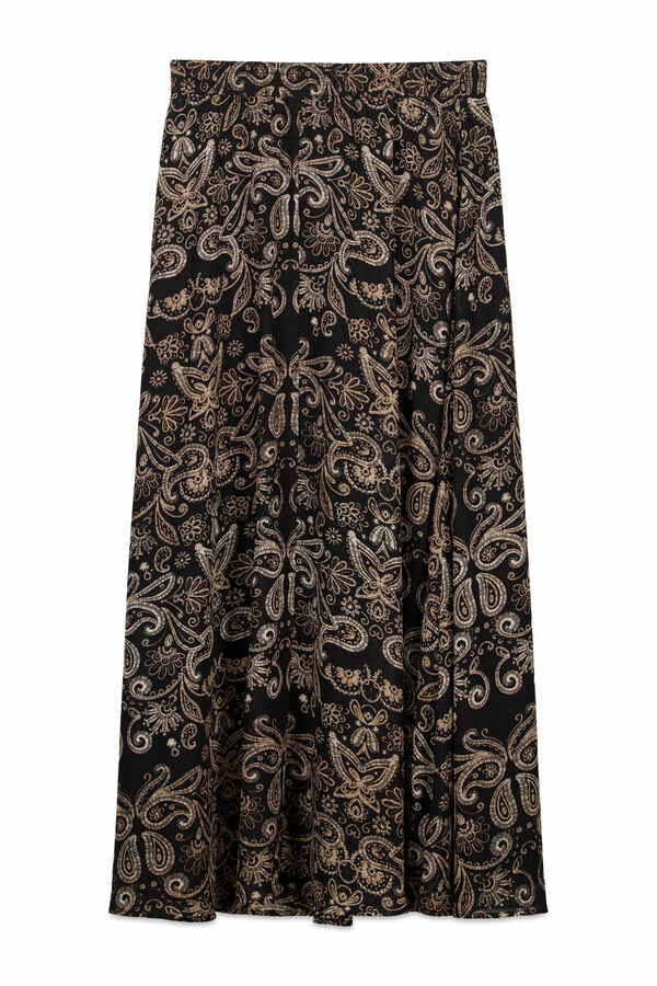 Slowlove Falda estampada con el&aacute;stico Multicolor