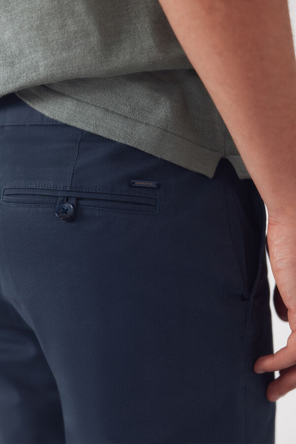 Cortefiel Pantal&oacute;n chino print slim Azul