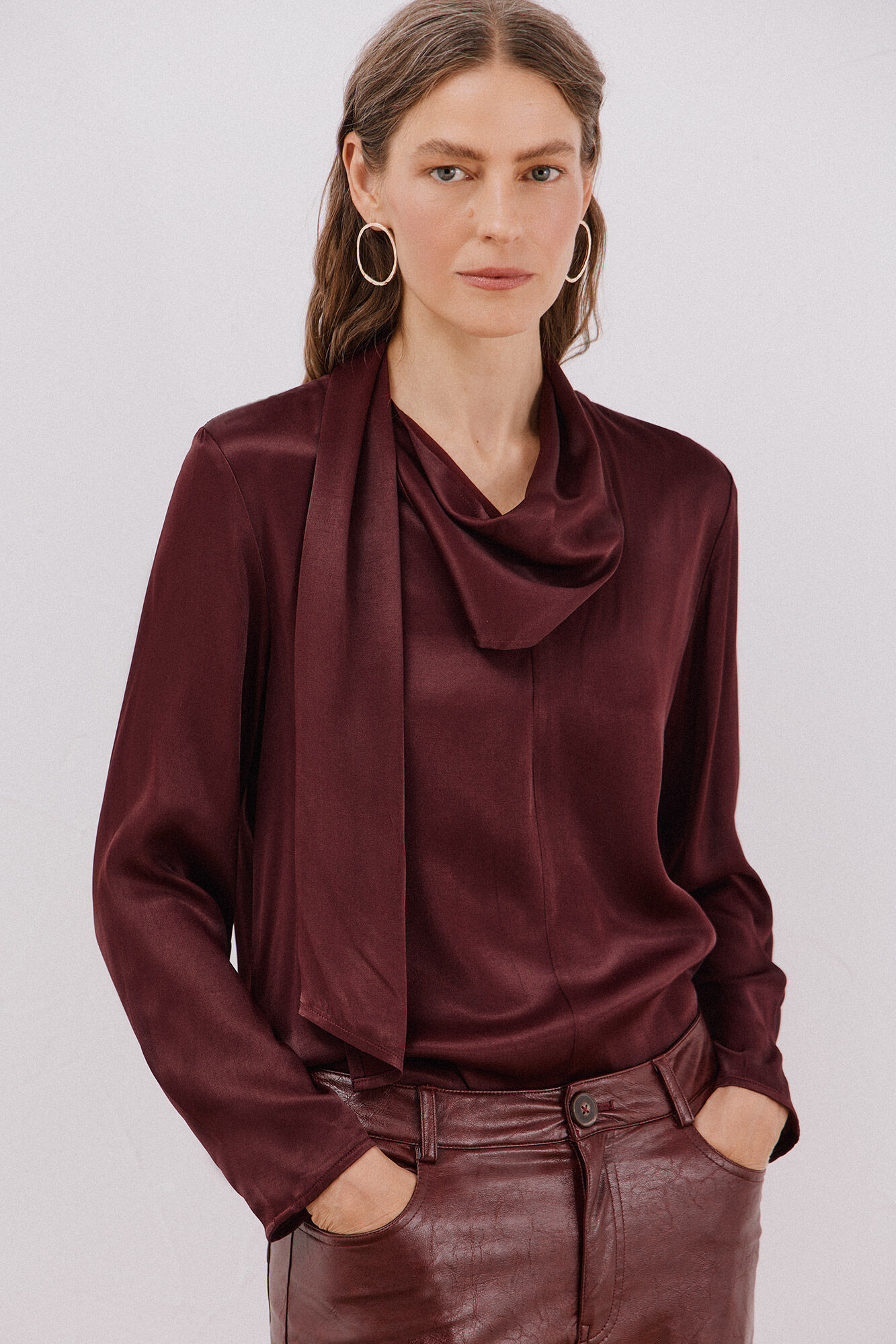 Cortefiel Blusa lazo