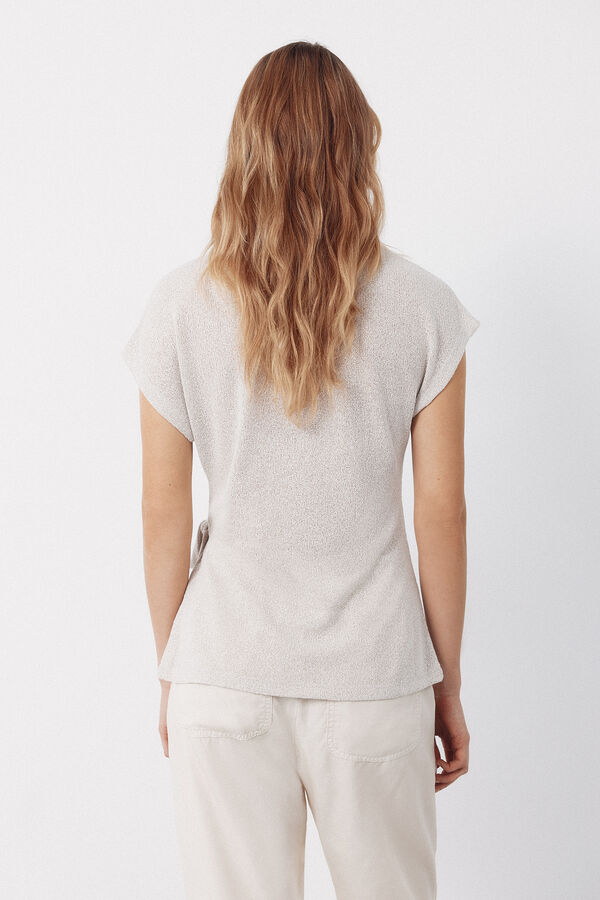 Cortefiel Playera de aspecto r&uacute;stico con nudo Beige