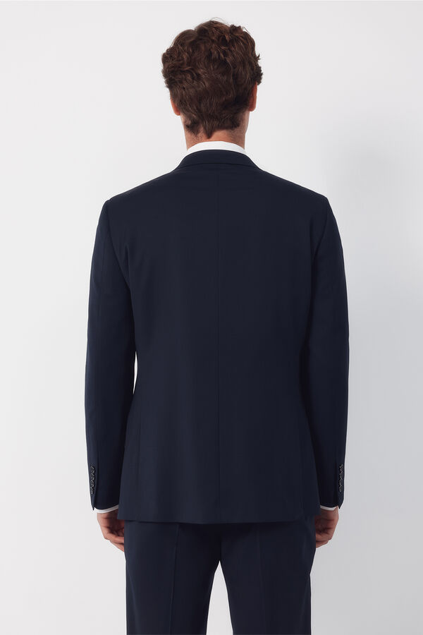 Cortefiel Americana traje lisa coolmax&reg; Azul marino