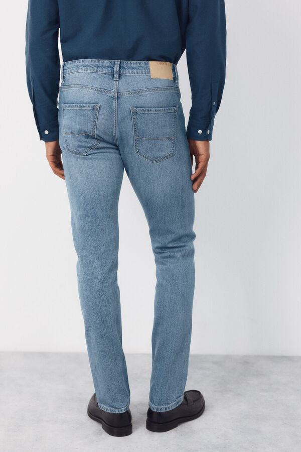 Cortefiel Pantal&oacute;n vaquero ligero slim fit Azul