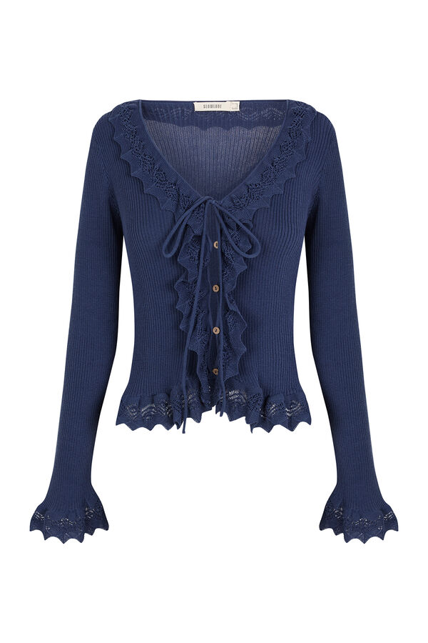 Slowlove Su&eacute;ter de punto con efecto degradado Azul