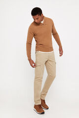 Cortefiel Pantal&oacute;n cargo Beige