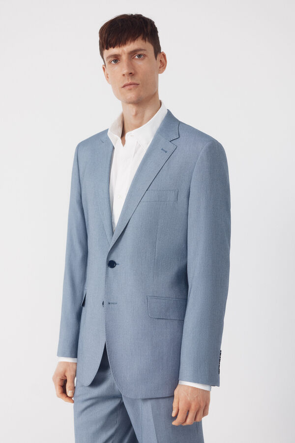 Cortefiel Americana traje serreta Serie XXI azul Azul