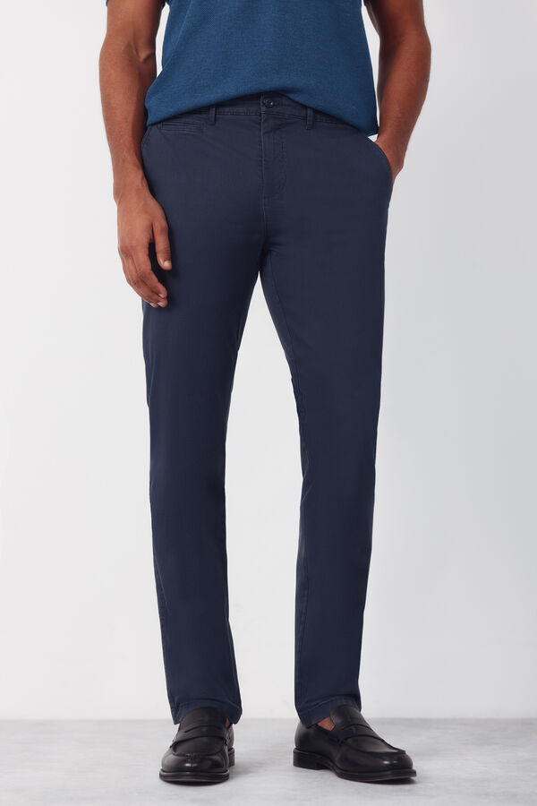 Cortefiel Pantal&oacute;n chino slim fit Azul marino