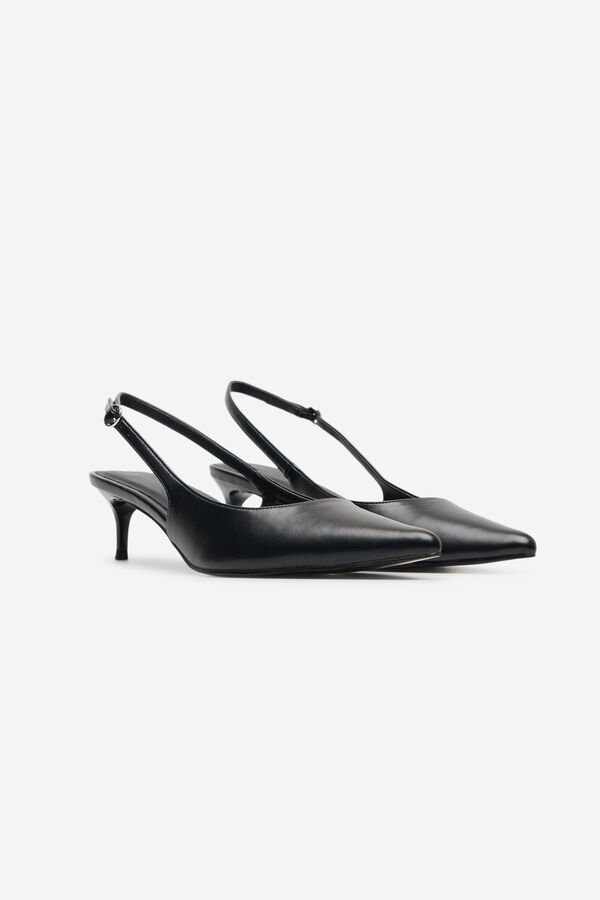 Cortefiel Zapato de sal&oacute;n destalonado Negro