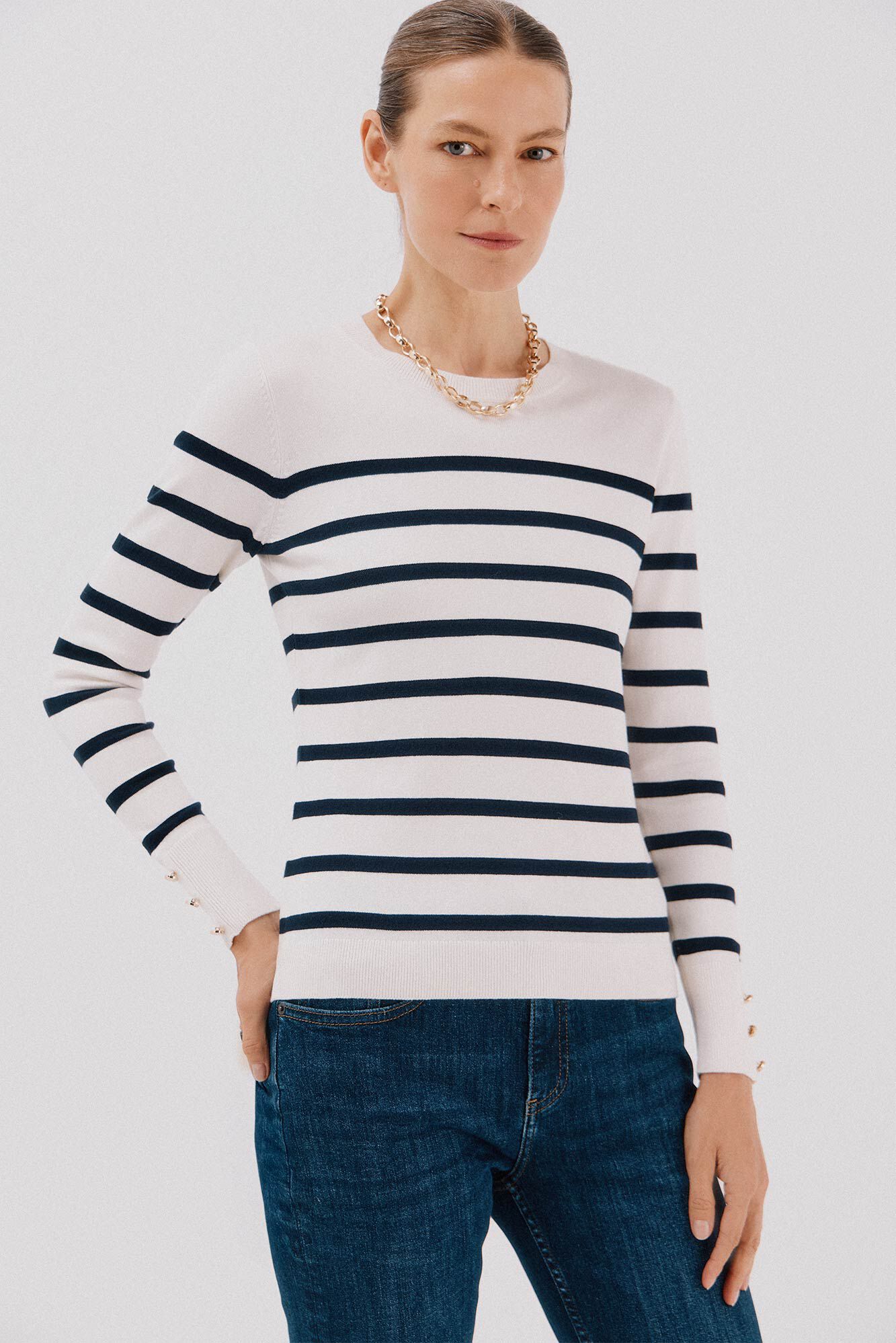 Cortefiel Su&eacute;ter de tejido fino 