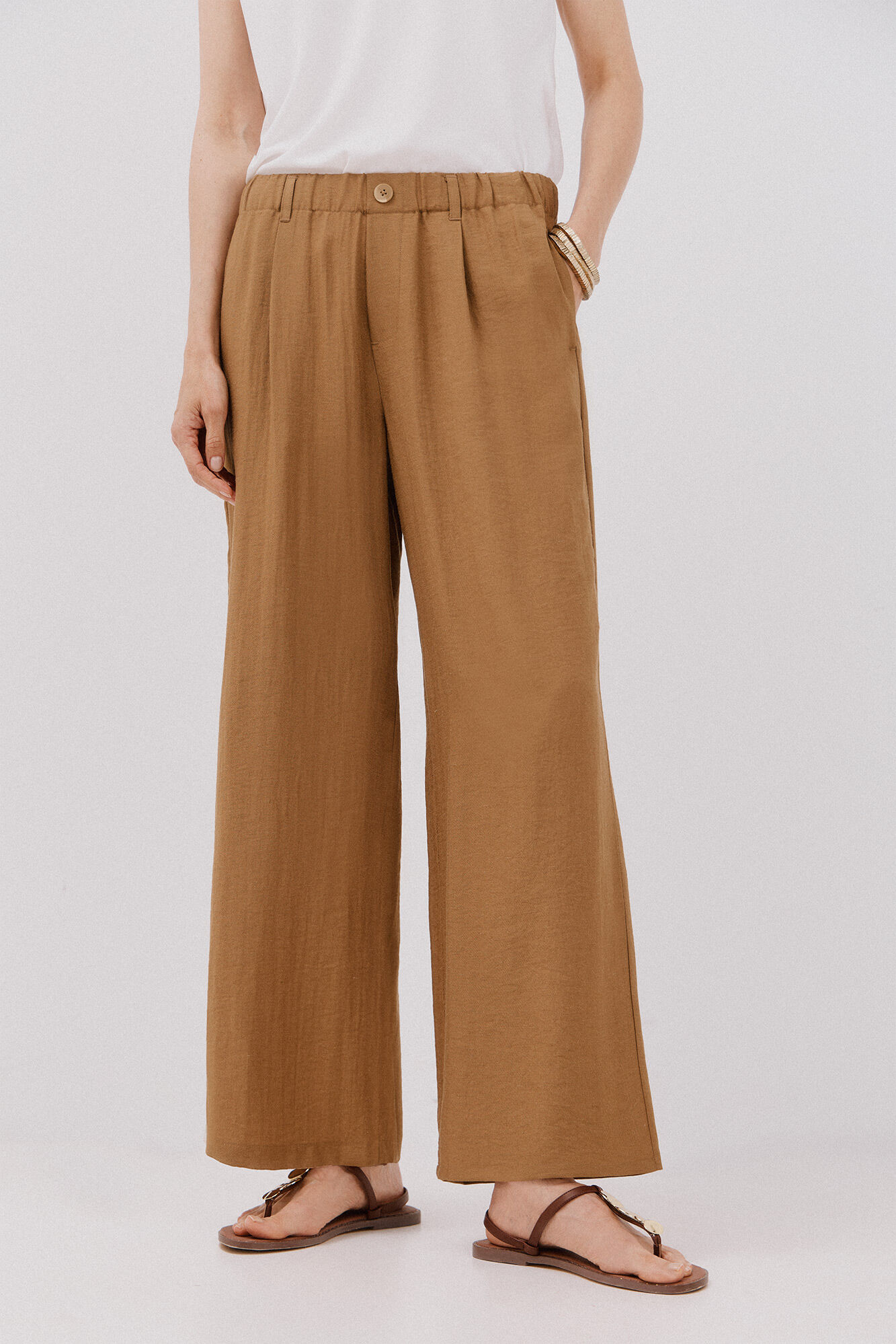 Cortefiel Pantal&oacute;n fluido ancho