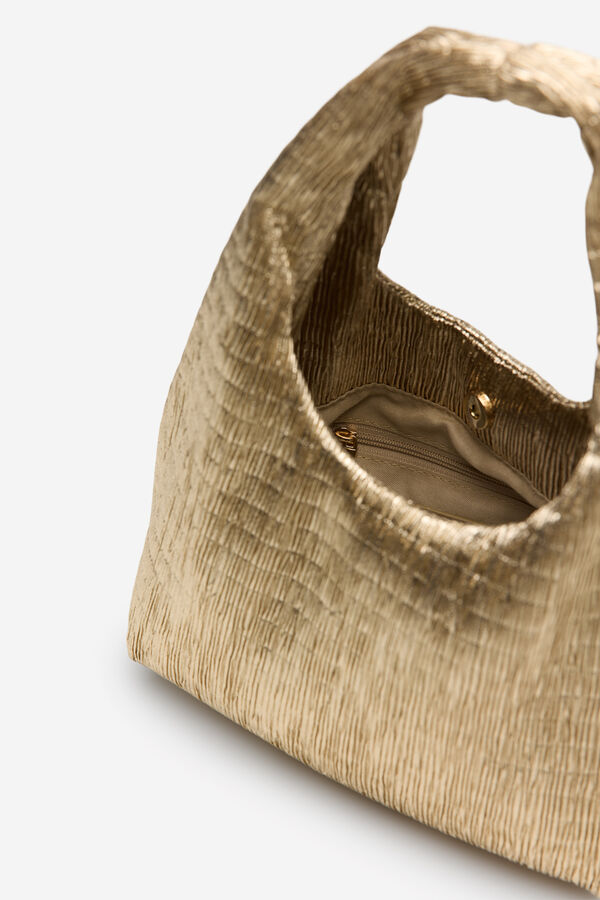 Cortefiel Bolsa mini hobo Dorado