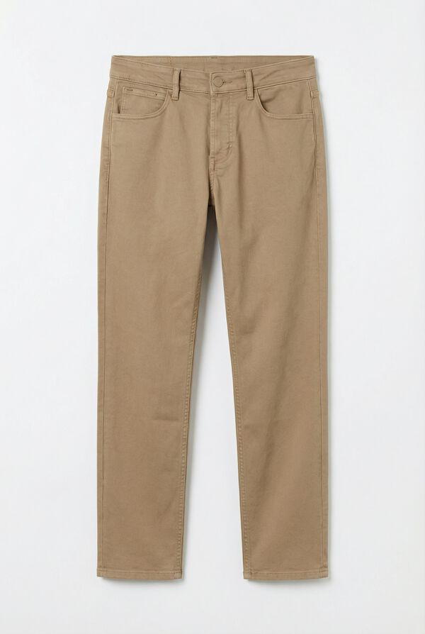 OOTO Pantal&oacute;n 5 bolsillos color slim Camel
