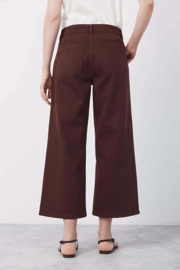 Cortefiel Jeans marine con bolsillos Marr&oacute;n
