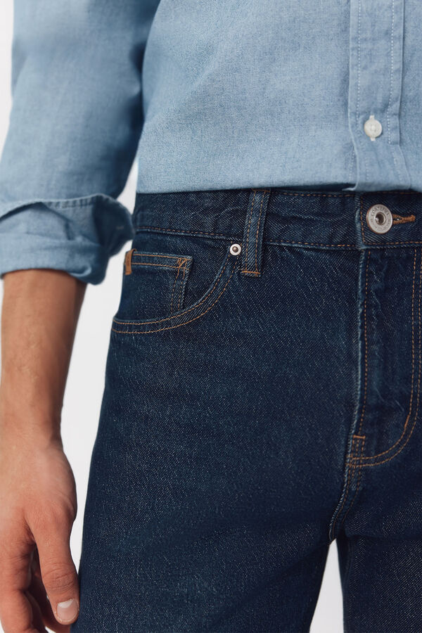 Cortefiel Pantal&oacute;n vaquero regular fit Azul marino