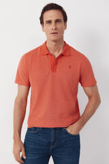 Cortefiel Polo textura Coral