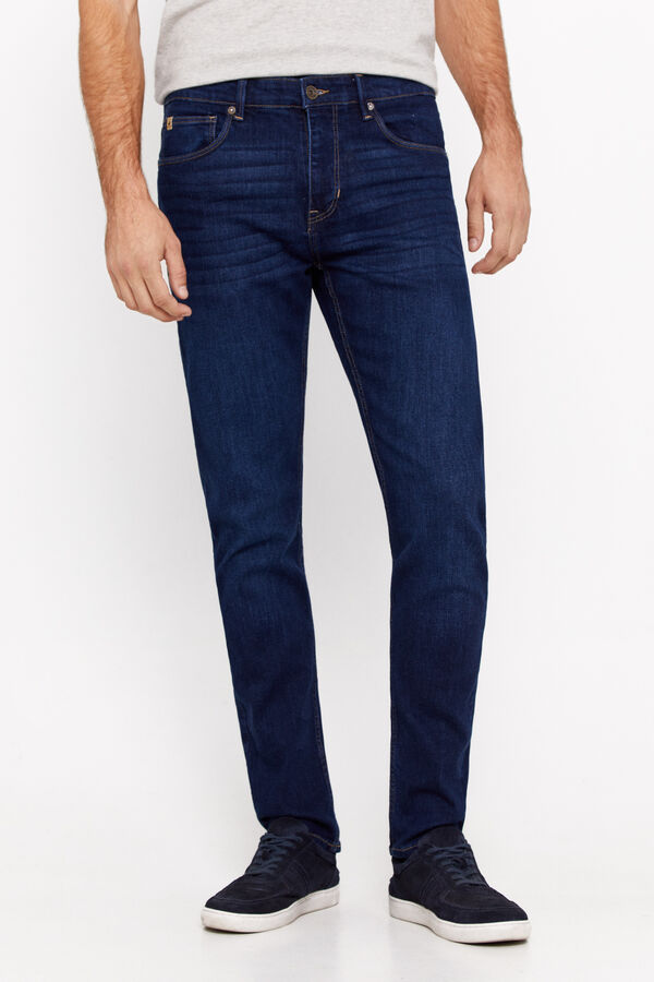 Cortefiel Pantal&oacute;n denim slim fit coolmax Azul