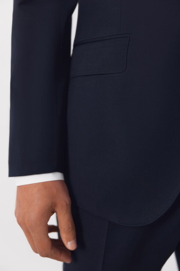 Cortefiel Americana traje lisa coolmax&reg; Azul marino