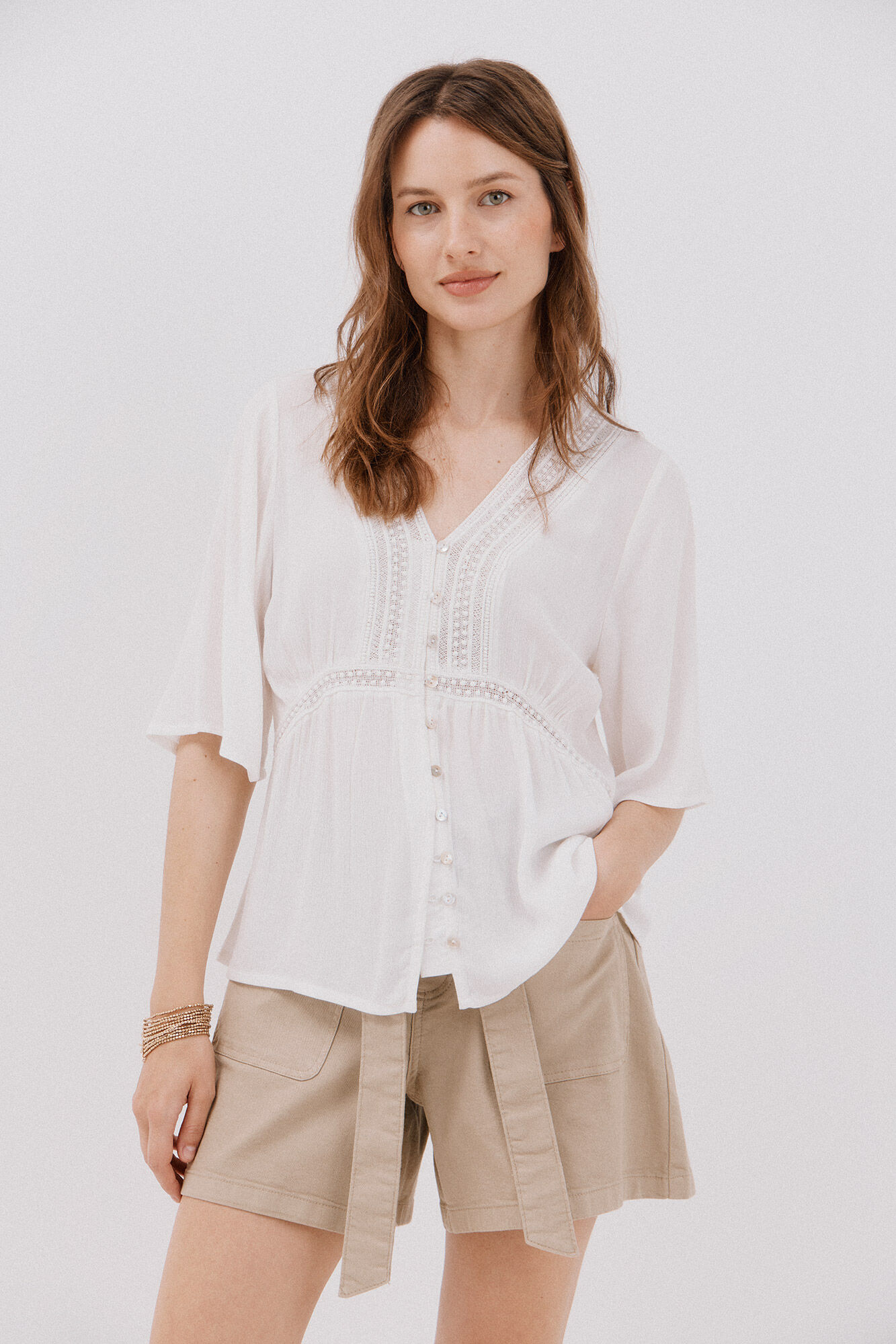 Cortefiel Short denim lazo 