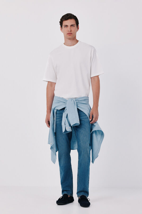 Cortefiel Camiseta b&aacute;sica Blanco