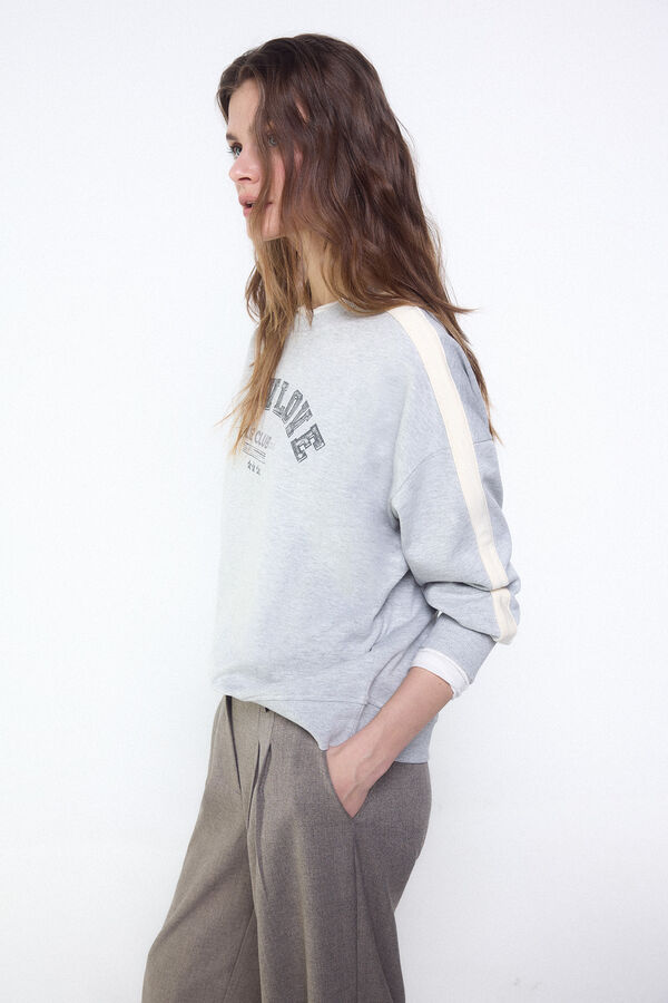 Slowlove Sudadera oversize slowlove Gris