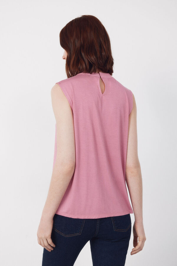 Cortefiel Top combinado l&aacute;grima Rosa