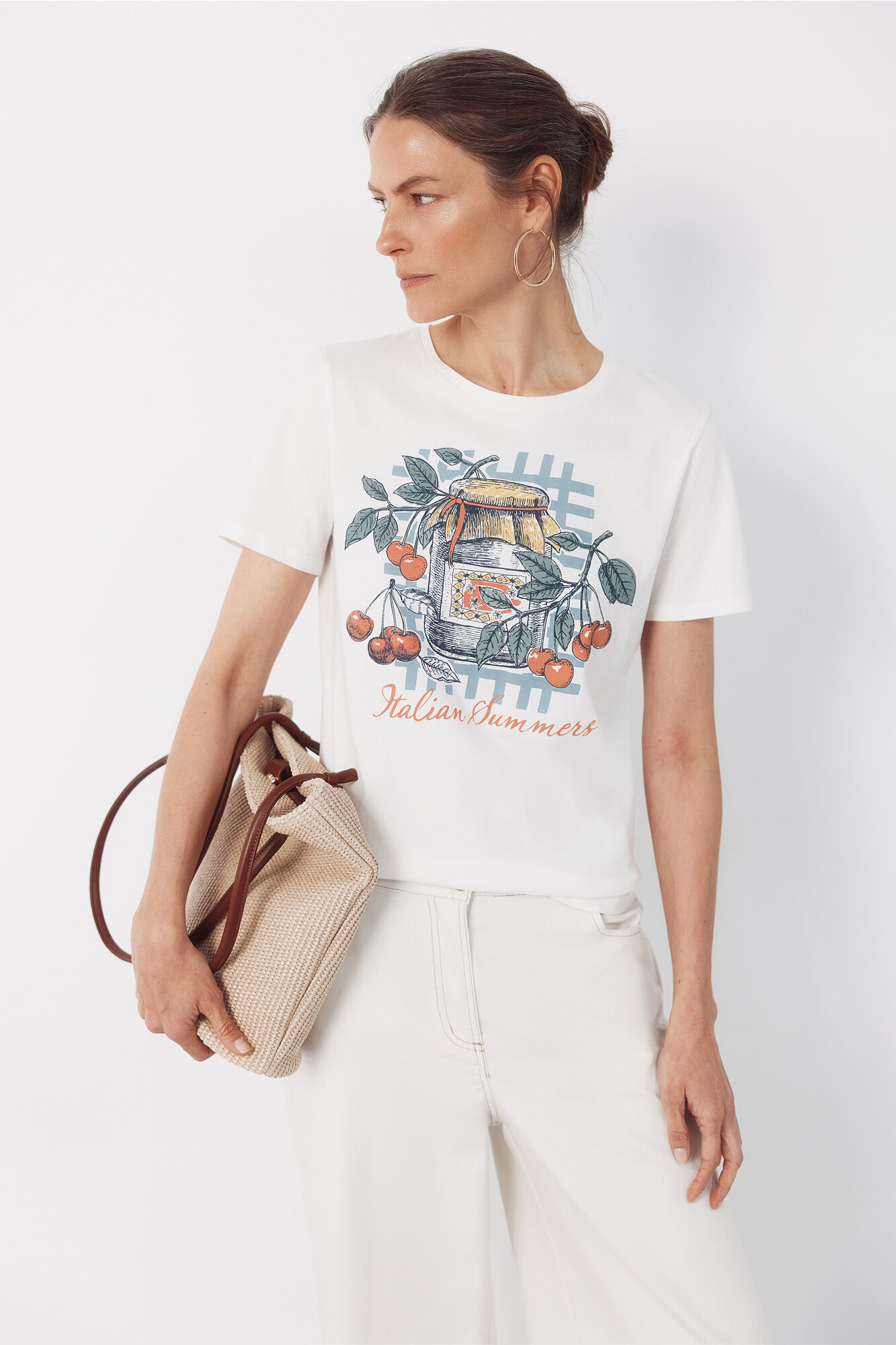 Cortefiel Playera estampada