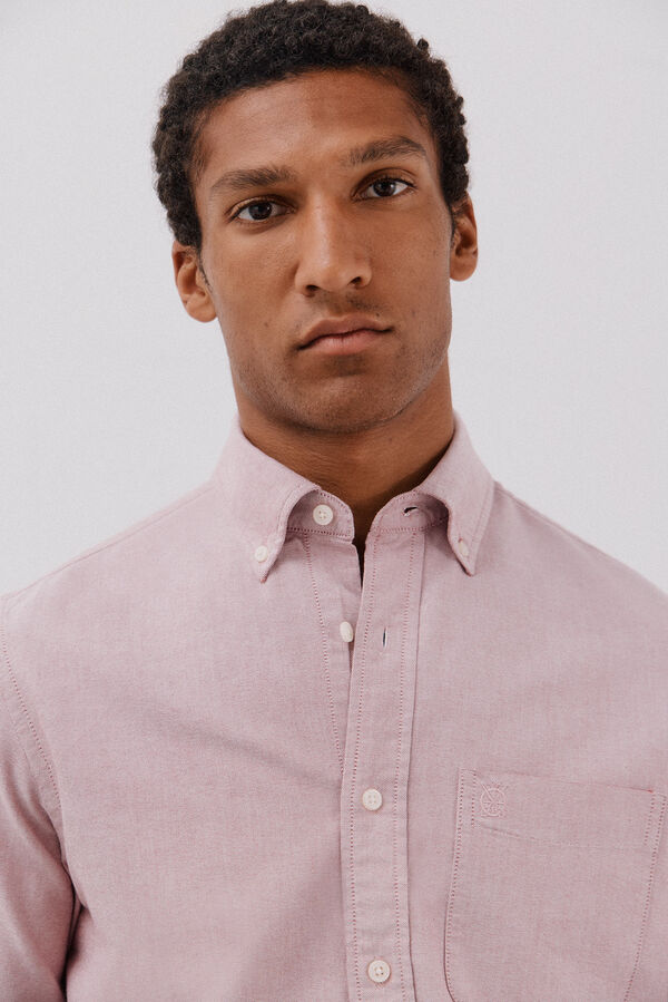Cortefiel Camisa oxford lisa Rosa