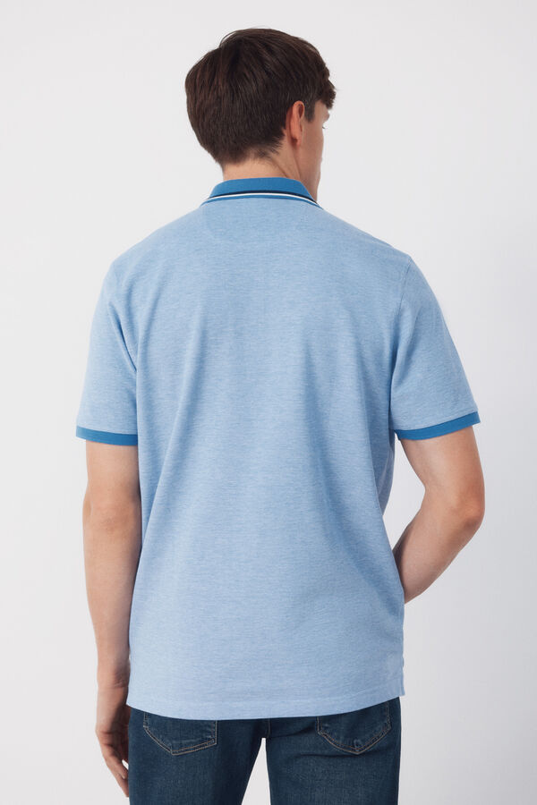 Cortefiel Polo oxford Azul