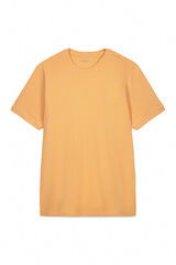 Cortefiel Playera b&aacute;sica piqu&eacute; Naranja