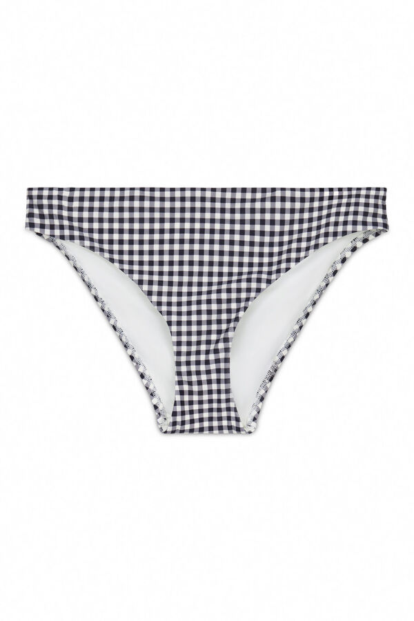 Cortefiel Panty de bikini de cobertura cl&aacute;sica Estampado gris