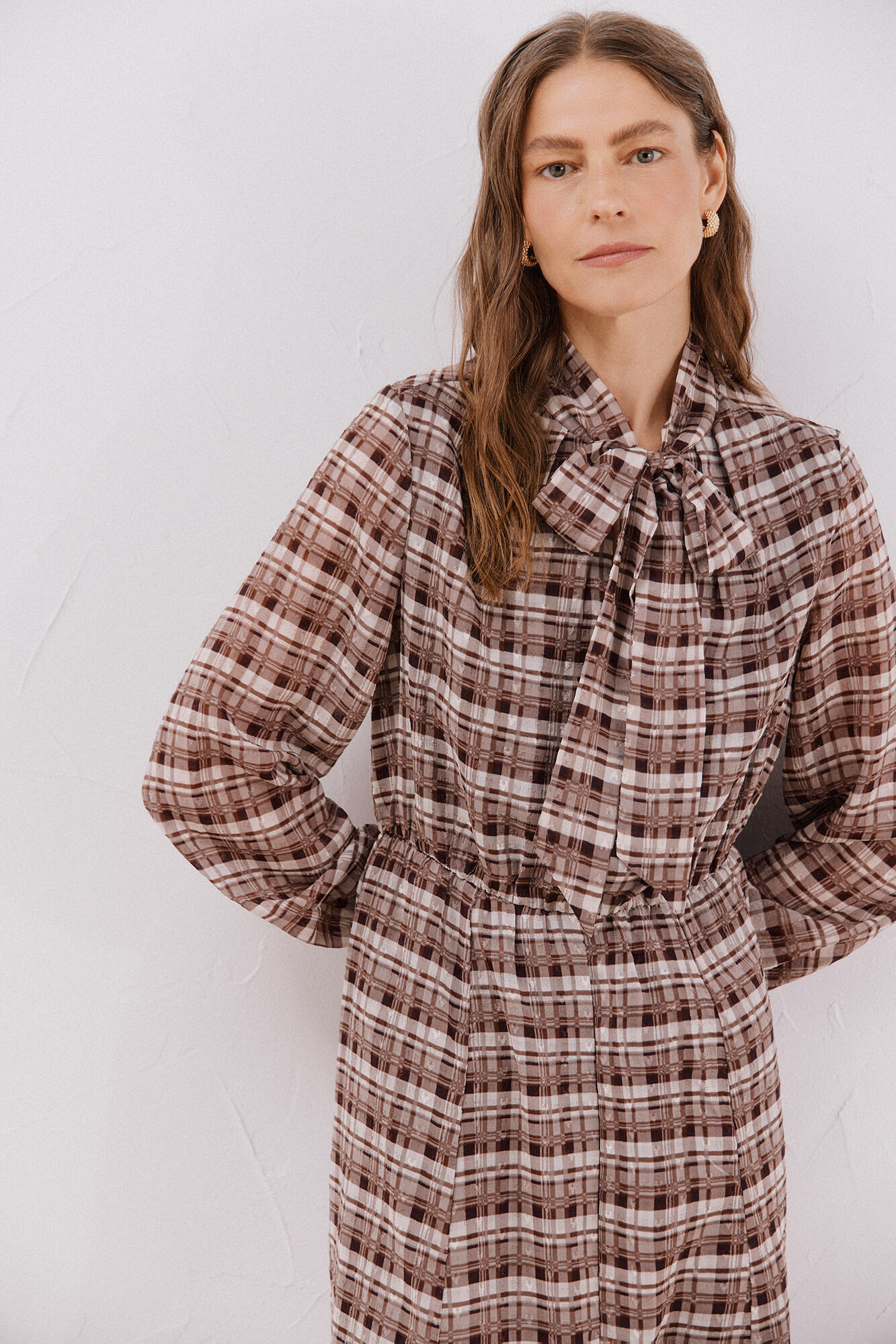 Cortefiel Vestido fluido estampado