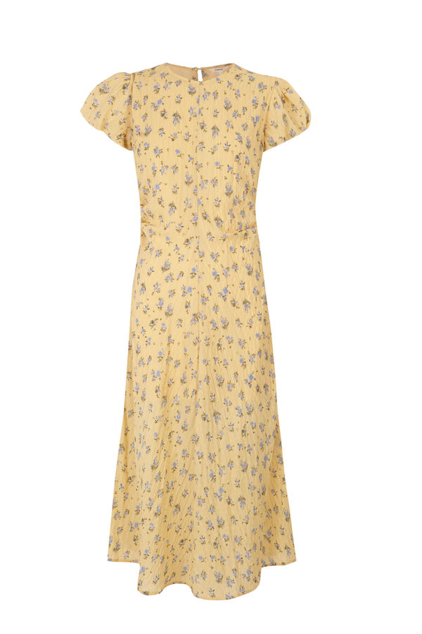 Slowlove Vestido estampado floral Estampado amarillo