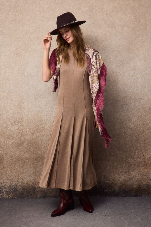 Slowlove Vestido melange Beige