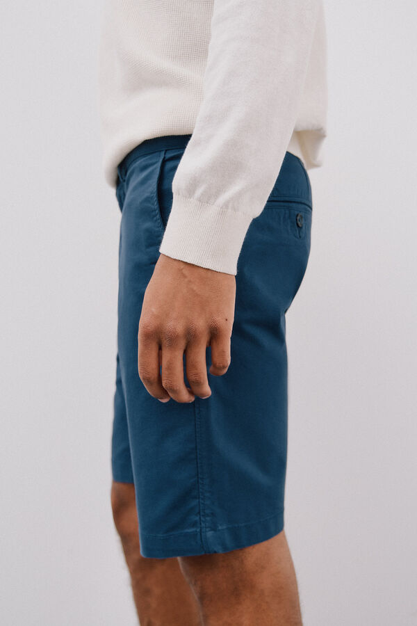 Cortefiel Bermudas chino Azul
