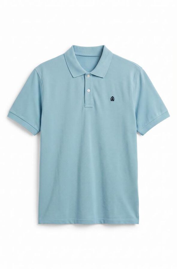 Cortefiel Polo b&aacute;sico piqu&eacute; Turquesa