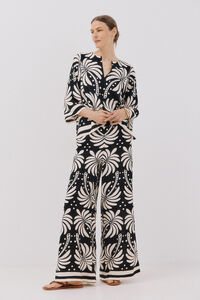 Cortefiel Pantal&oacute;n holgado estampado