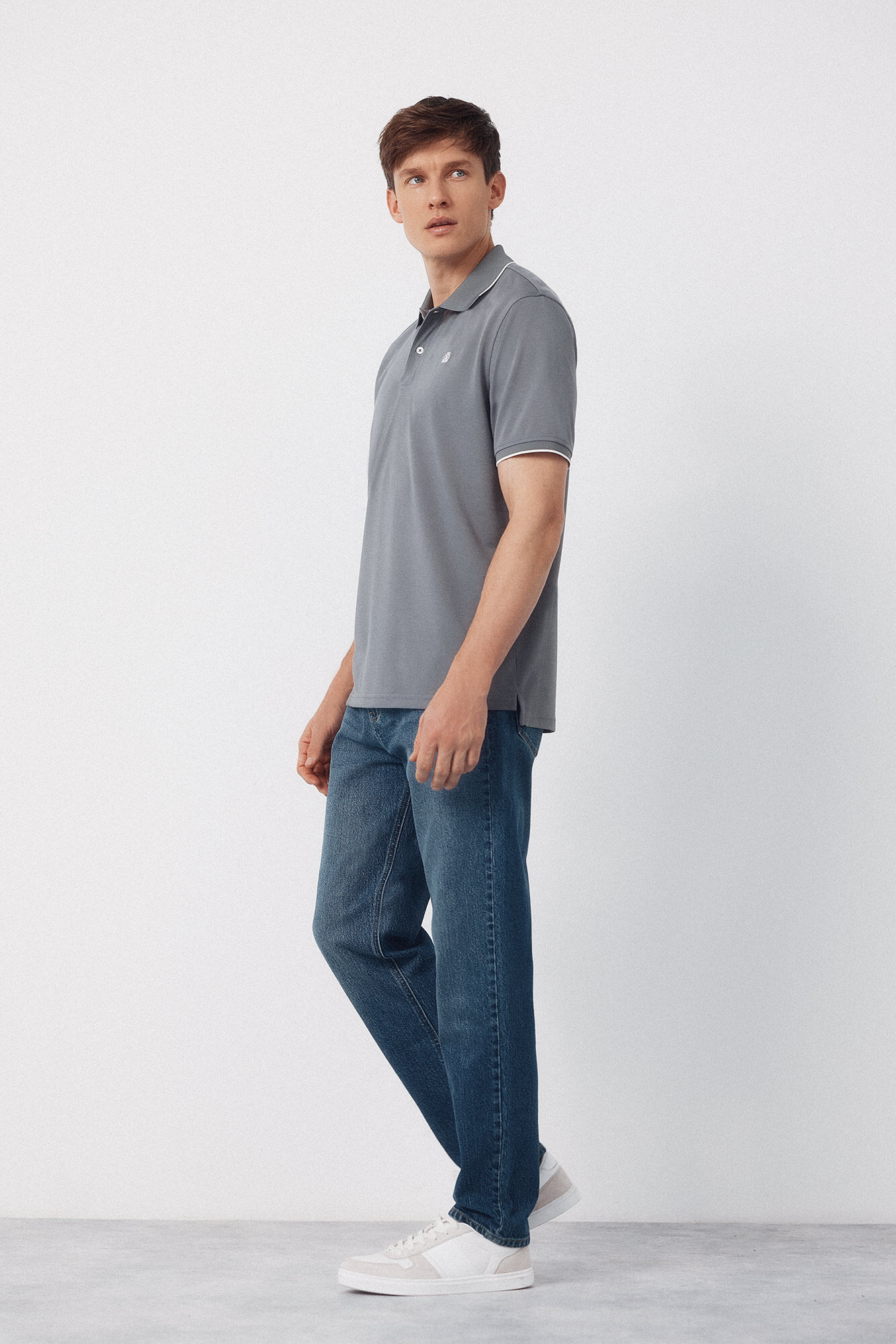 Cortefiel Polo COOLMAX&reg; cuello jacquard